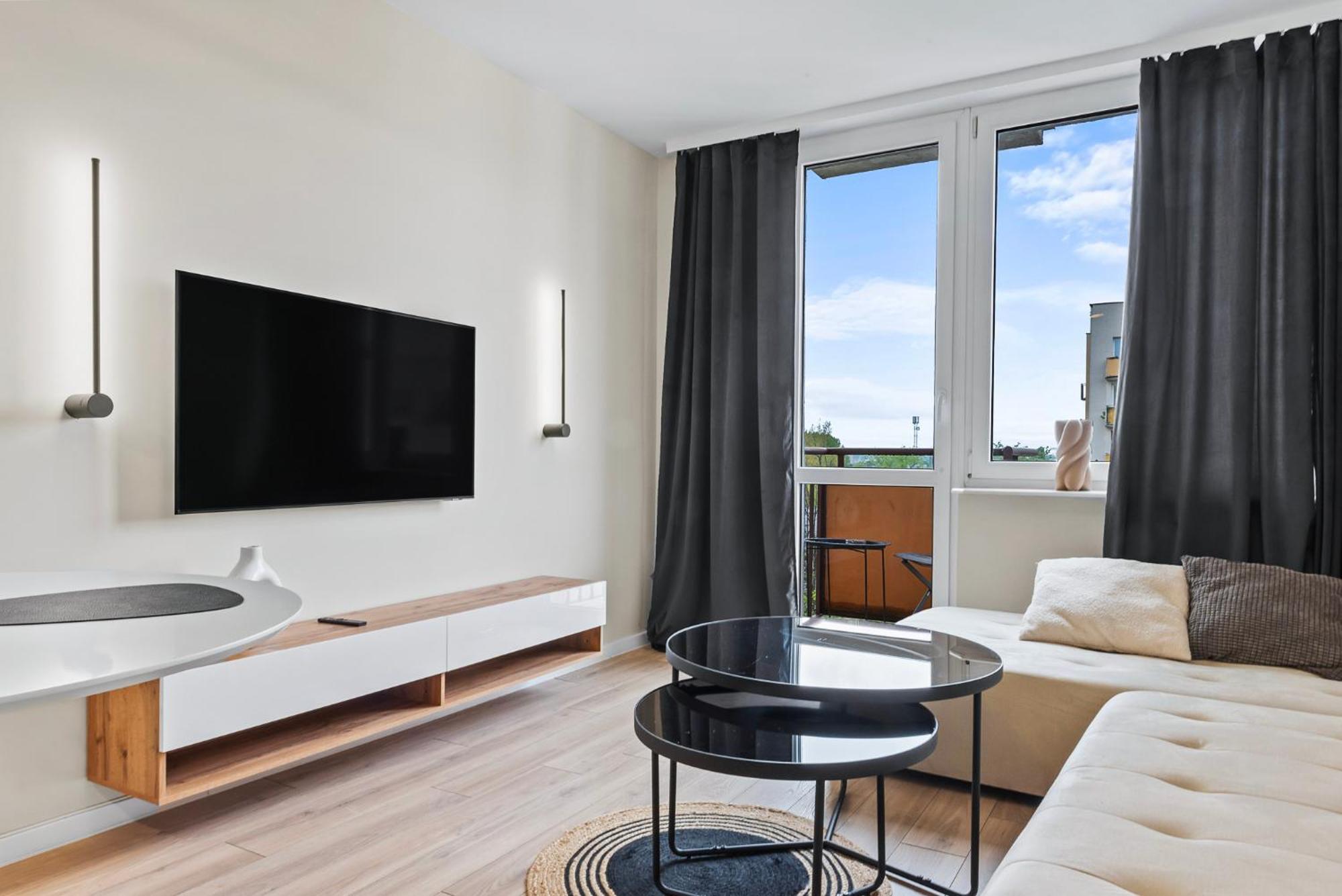 Rentplanet - Apartament Miedzynarodowa Varşovia Exterior foto