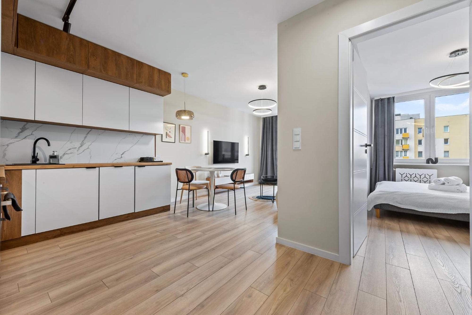 Rentplanet - Apartament Miedzynarodowa Varşovia Exterior foto